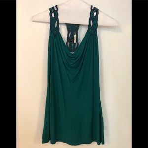 Teal racer back tank